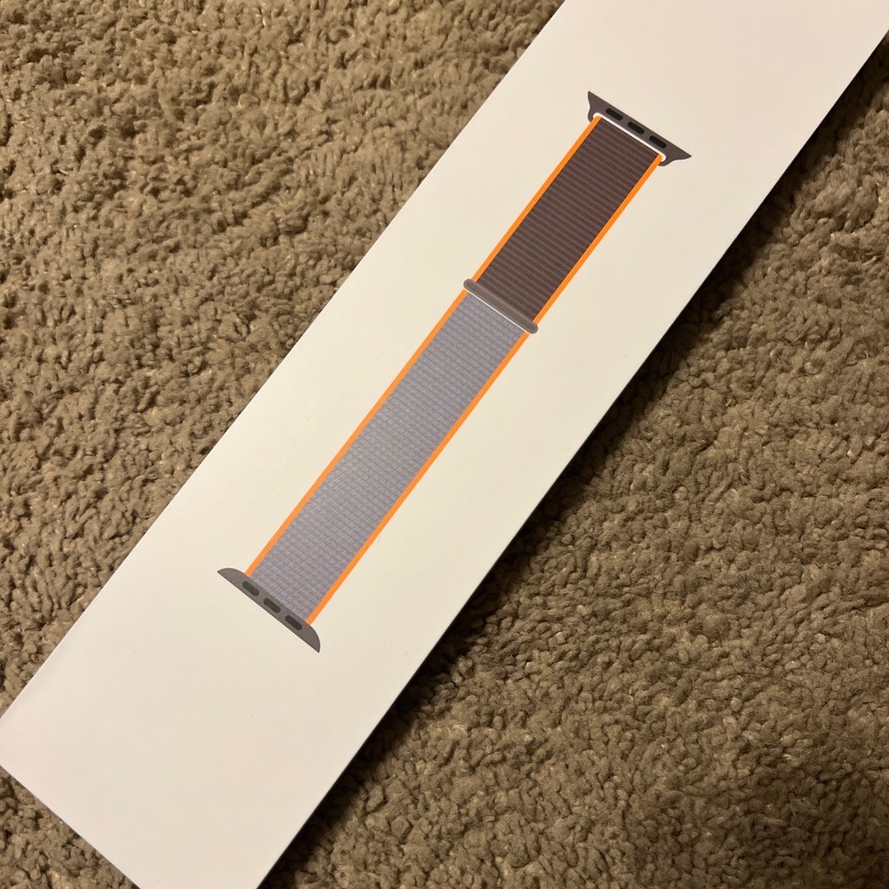 NIB Apple Watch band sport loop. 40mm *rare* orange color.